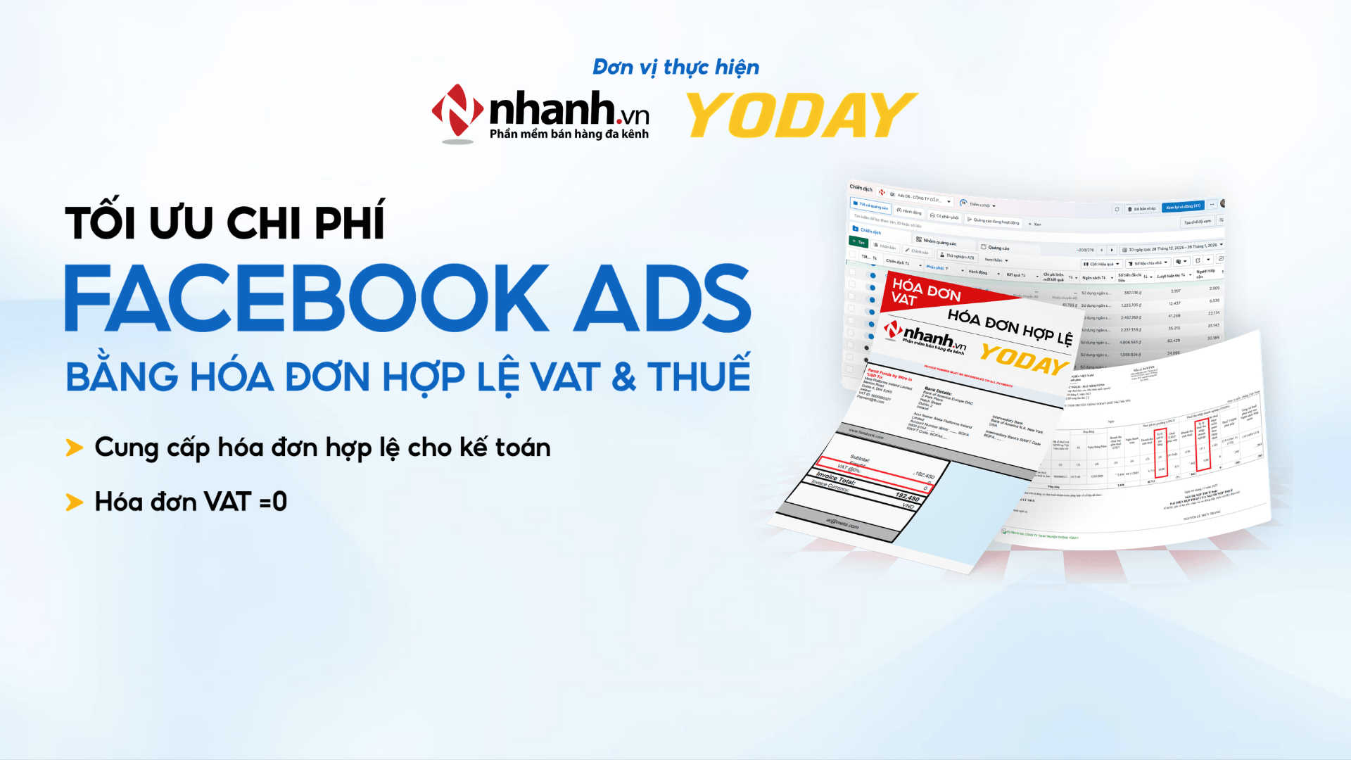 VAT Billing - Giải pháp hợp thức hóa chi phí quảng cáo Facebook